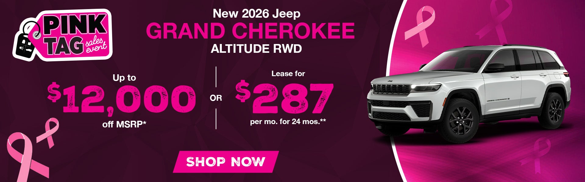 Jeep Grand Cherokee incentive