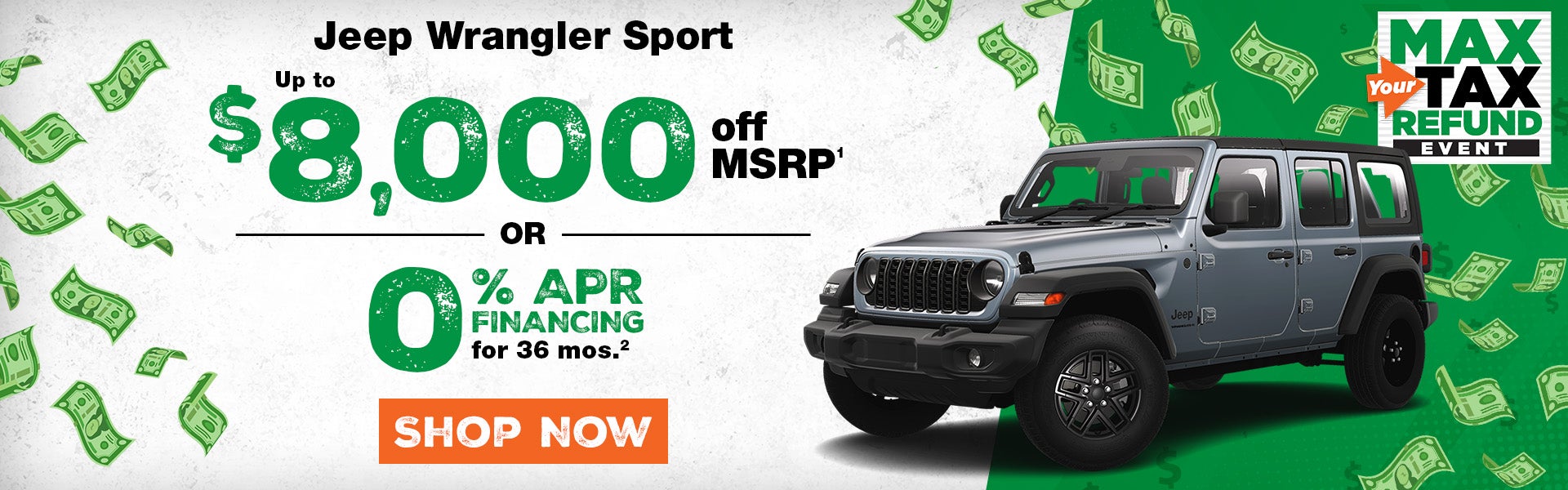April deal on Jeep Wrangler