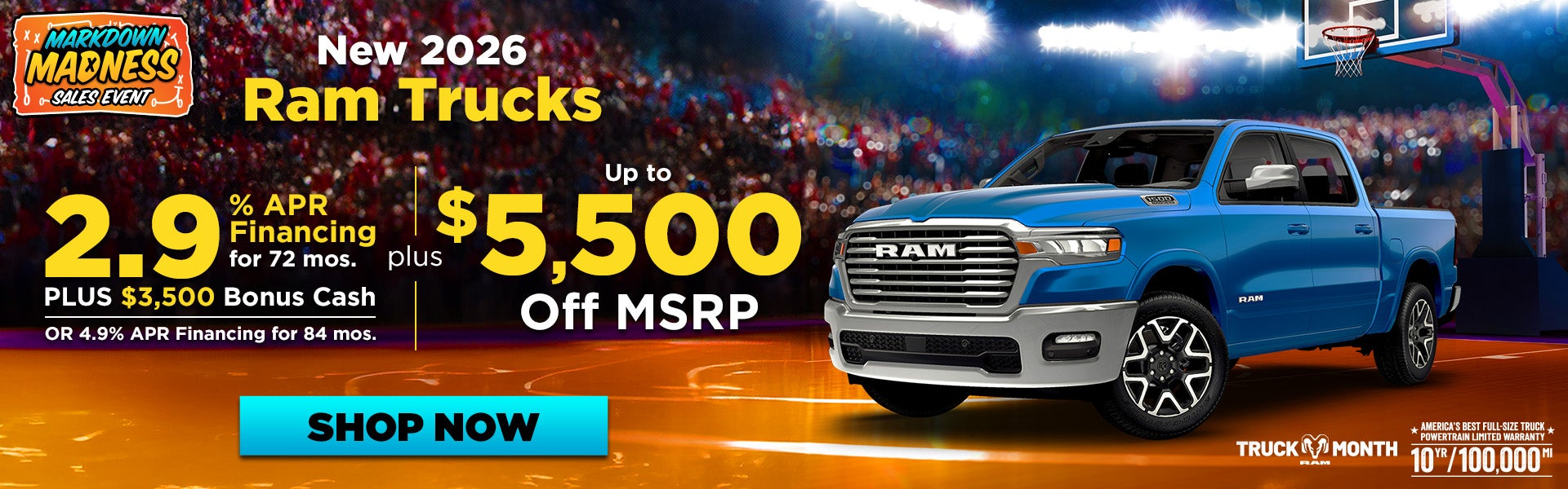 2026 Ram trucks incentive